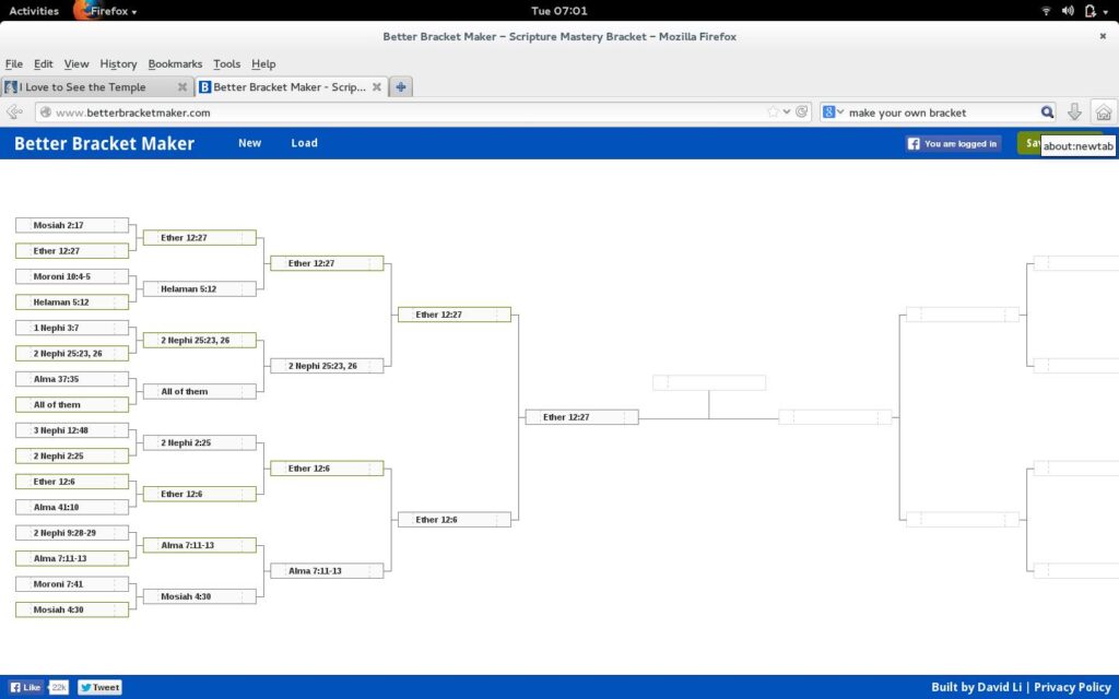 dm bracket js Doctrinal Mastery March Madness Bracket